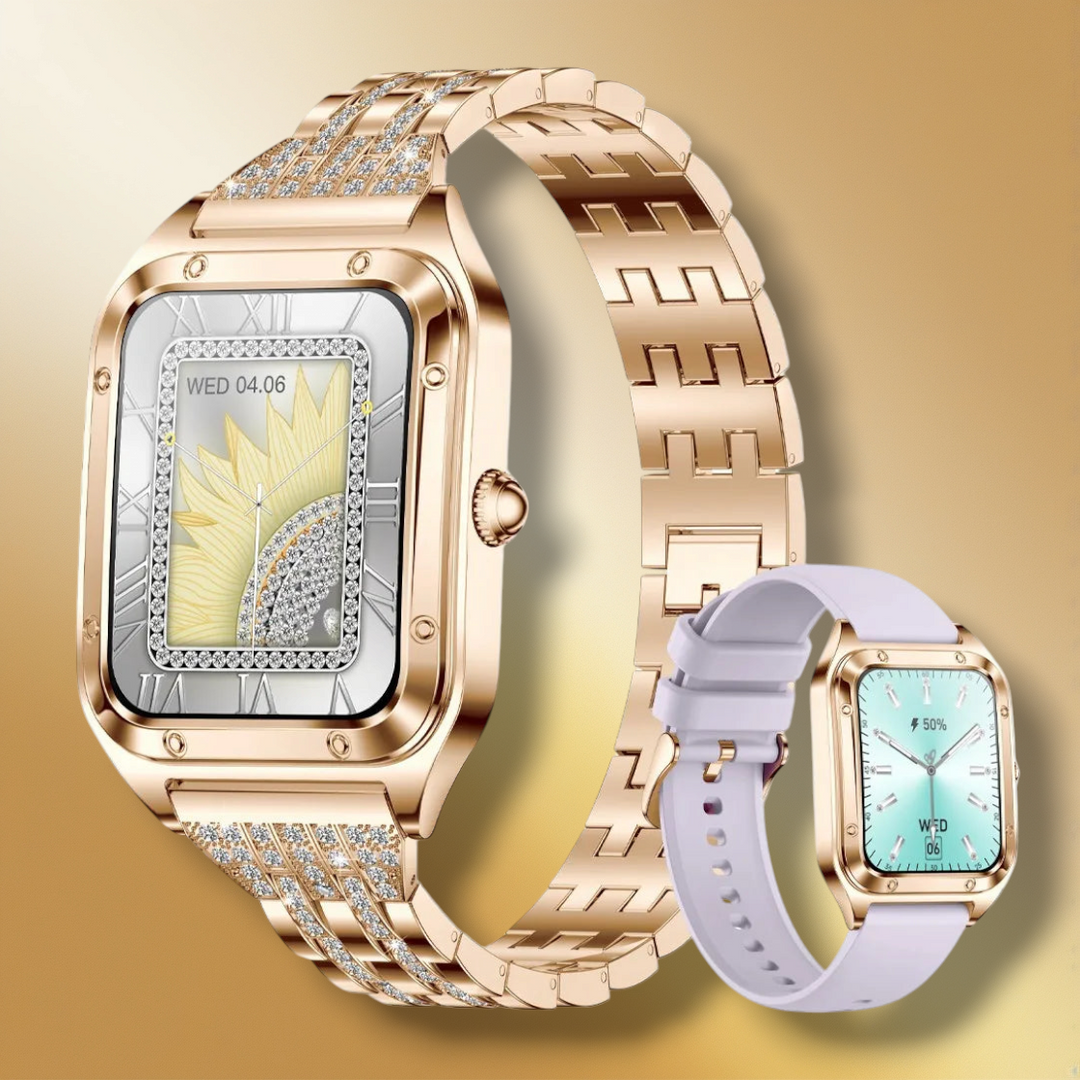 Lisslune | Smartwatch for women with fine gold bracelet "Xelorath"