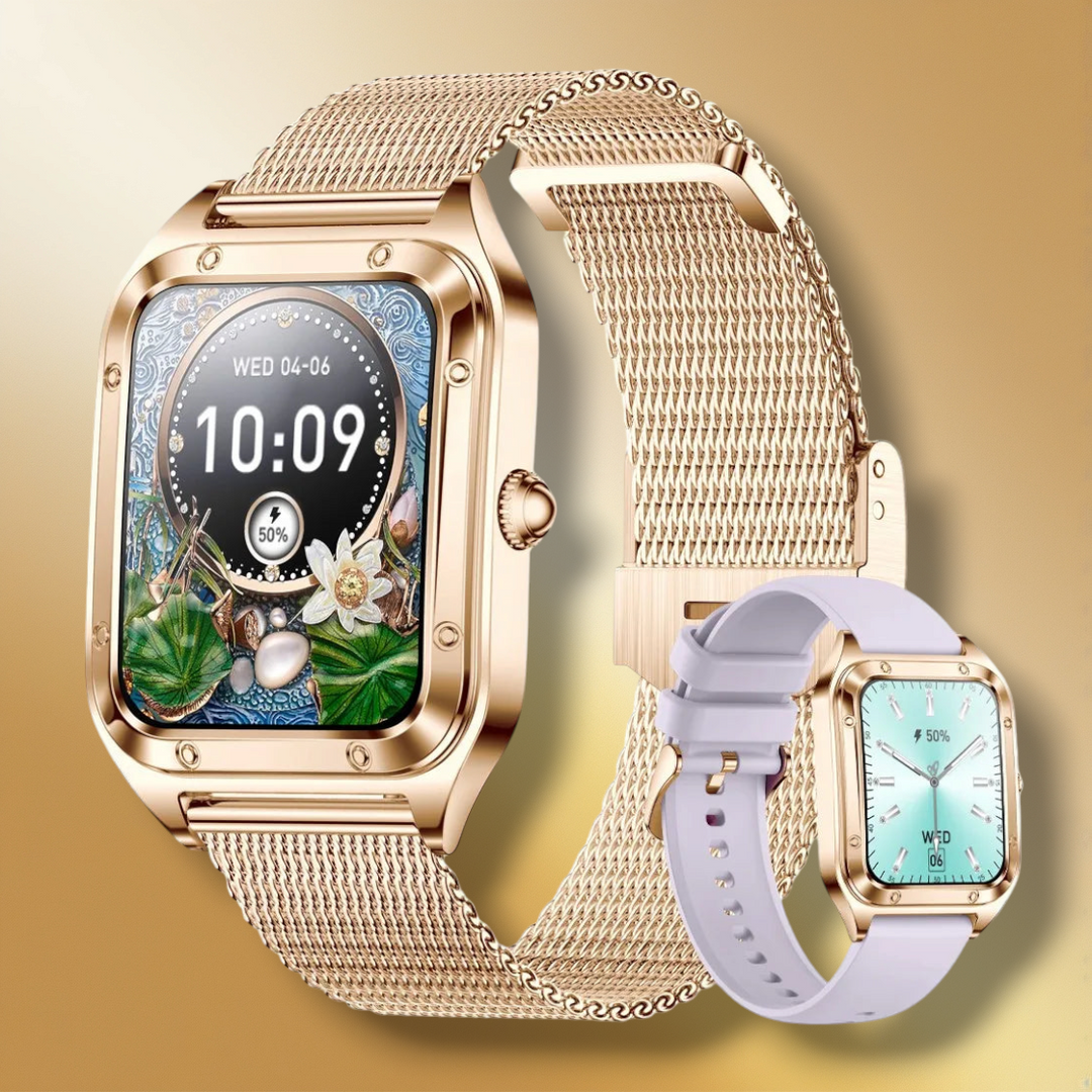 Lisslune | Smartwatch Women Mesh Band gold "Aurithor"