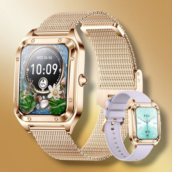 Lisslune | Smartwatch Women Mesh Band gold "Aurithor"