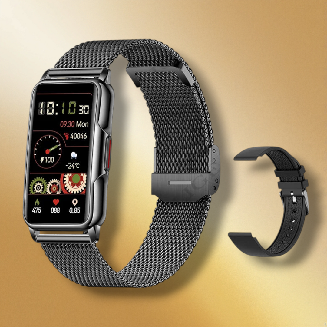 Lisslune | Smartwatch Women Bracelet Mesh Black "Lynthior"