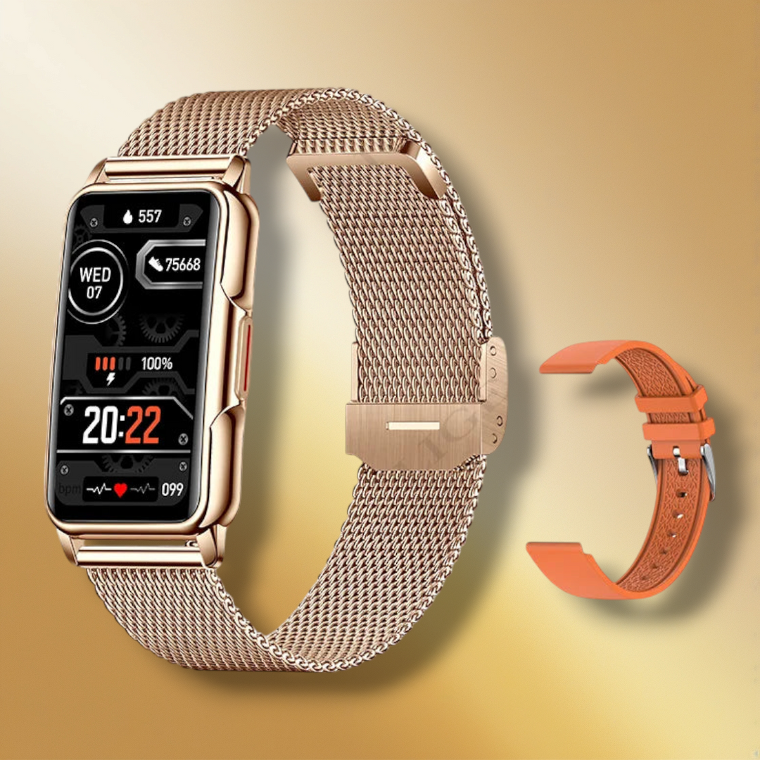 Lisslune | Smartwatch Women Milanese Band Rose Gold "Orlinthar"