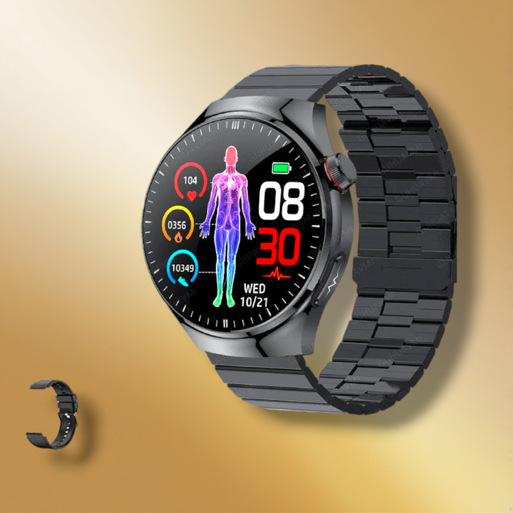 Lisslune | Women's Smartwatch round black "Xyronith"