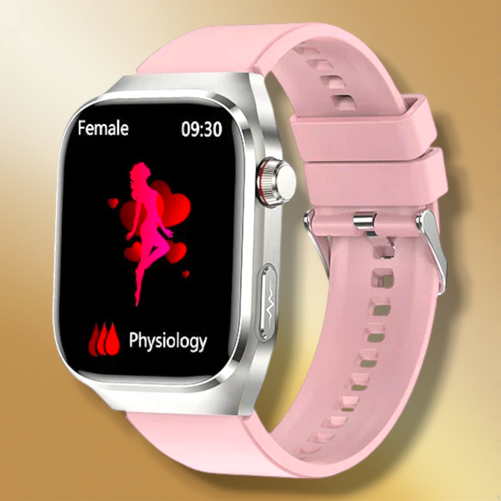 Lisslune | Rectangular Smartwatch for Women in Pink "Astrionor"