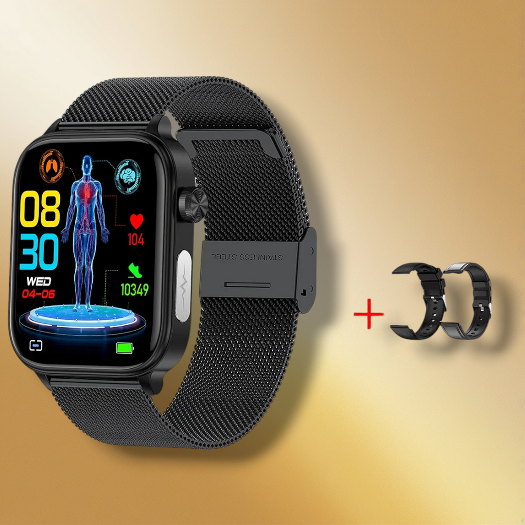Lisslune | Smartwatch black mesh for women "Solathion"