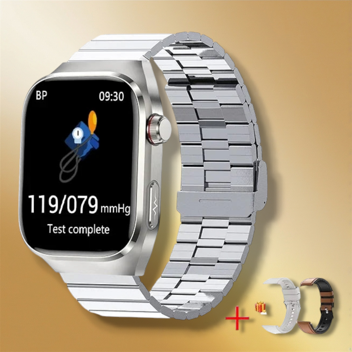 Lisslune | Medical Smartwatch Stainless Steel Bracelet "Veltharix"