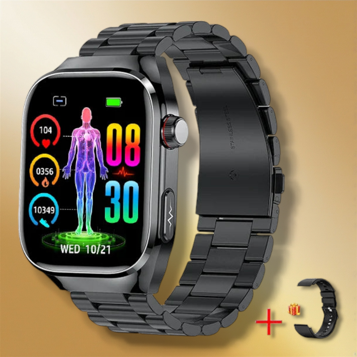 Lisslune | Medical Smartwatch Men's Black "Orlanor"