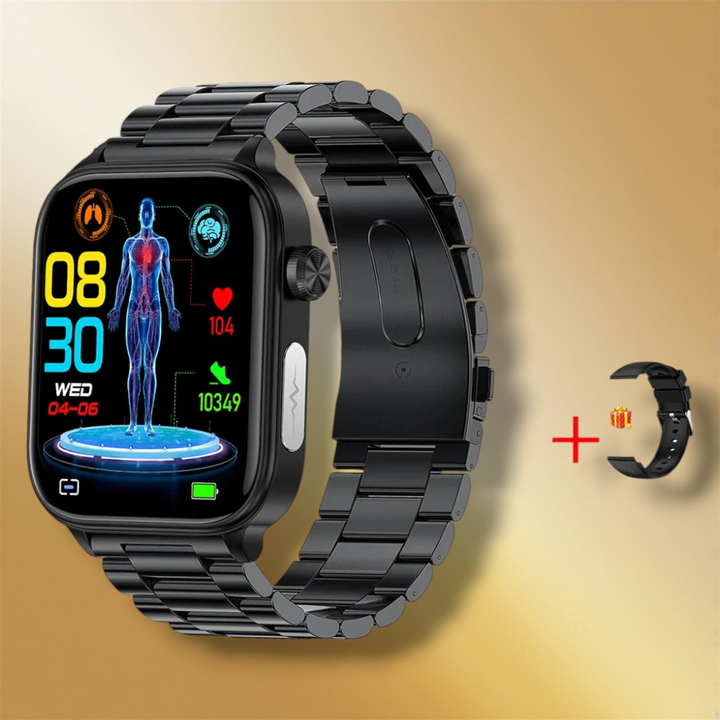 Lisslune | black smartwatch for men small dial "Pulsarionix"