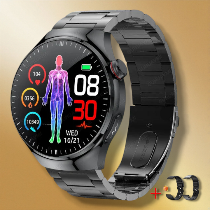Lisslune | Smartwatch small dial women's stainless steel black "Crytherion"