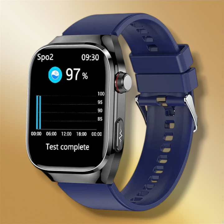 Lisslune | Rectangular Men's Smartwatch blue "Helionor"
