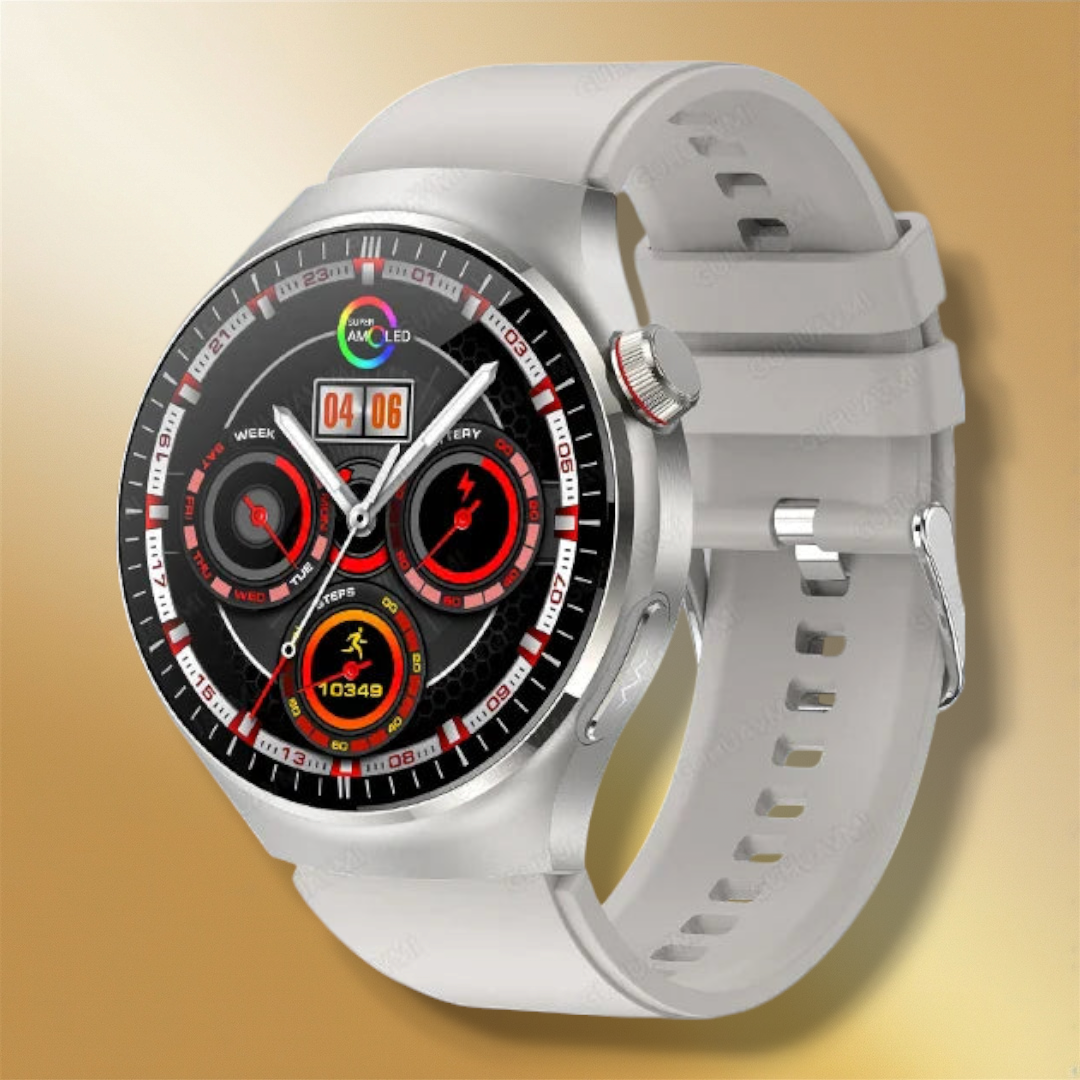Lisslune | Round white smartwatch for women "Crythionis"