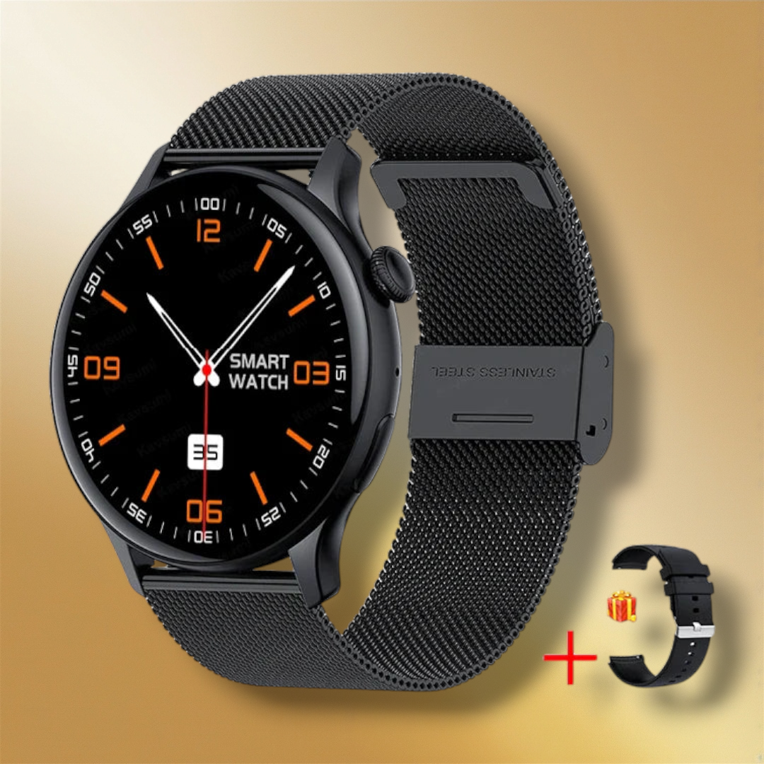 Lisslune | Smartwatch Health Woman Black "Solaristra"