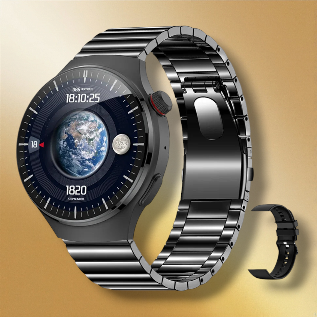 Lisslune | Unisex Smartwatch Black "Tritonior"