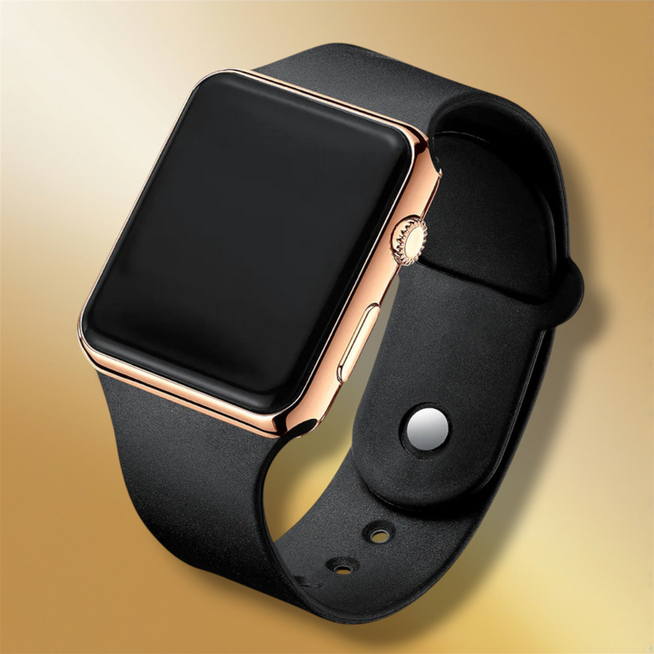Lisslune | Smartwatch Women Square Pink Gold and Black - "Alicia"