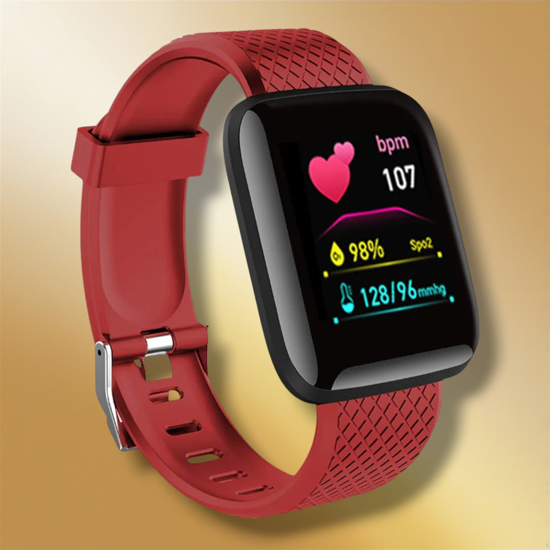 Lisslune | Women's Smartwatch Square Red - "Evelina"