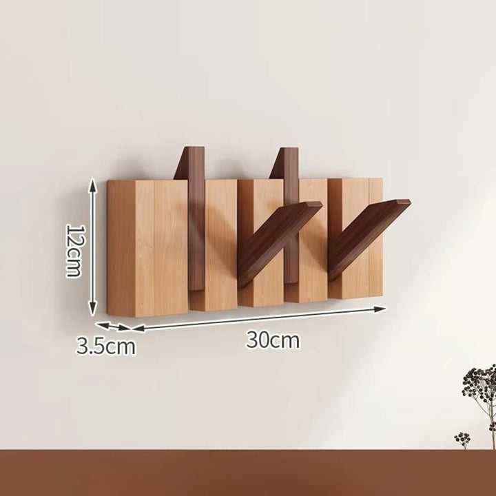 Lisslune | Piano Foldable Wooden Flip Hook Wall Rack