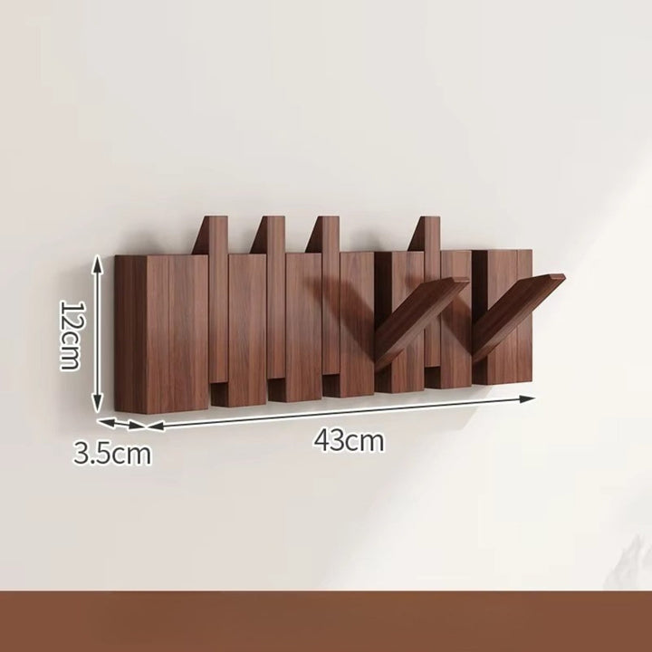 Lisslune | Piano Foldable Wooden Flip Hook Wall Rack