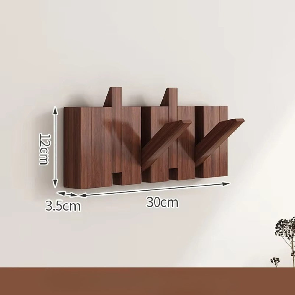 Lisslune | Piano Foldable Wooden Flip Hook Wall Rack