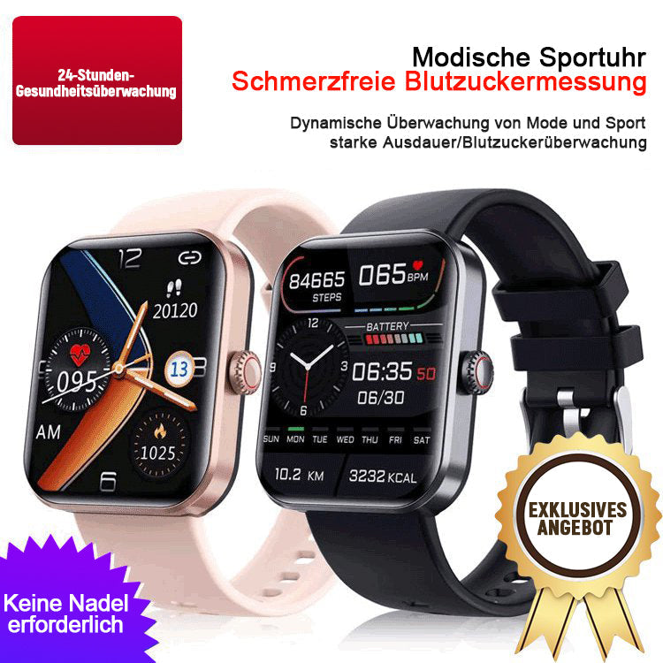 Lisslune | [All-day monitoring of heart rate and blood pressure] Smart watch with Bluetooth for fashion