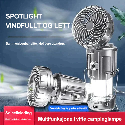 Lisslune | Portable LED Camping Lamp With Fan