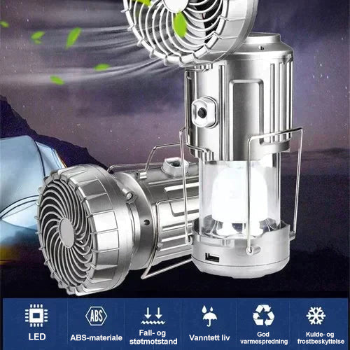Lisslune | Portable LED Camping Lamp With Fan