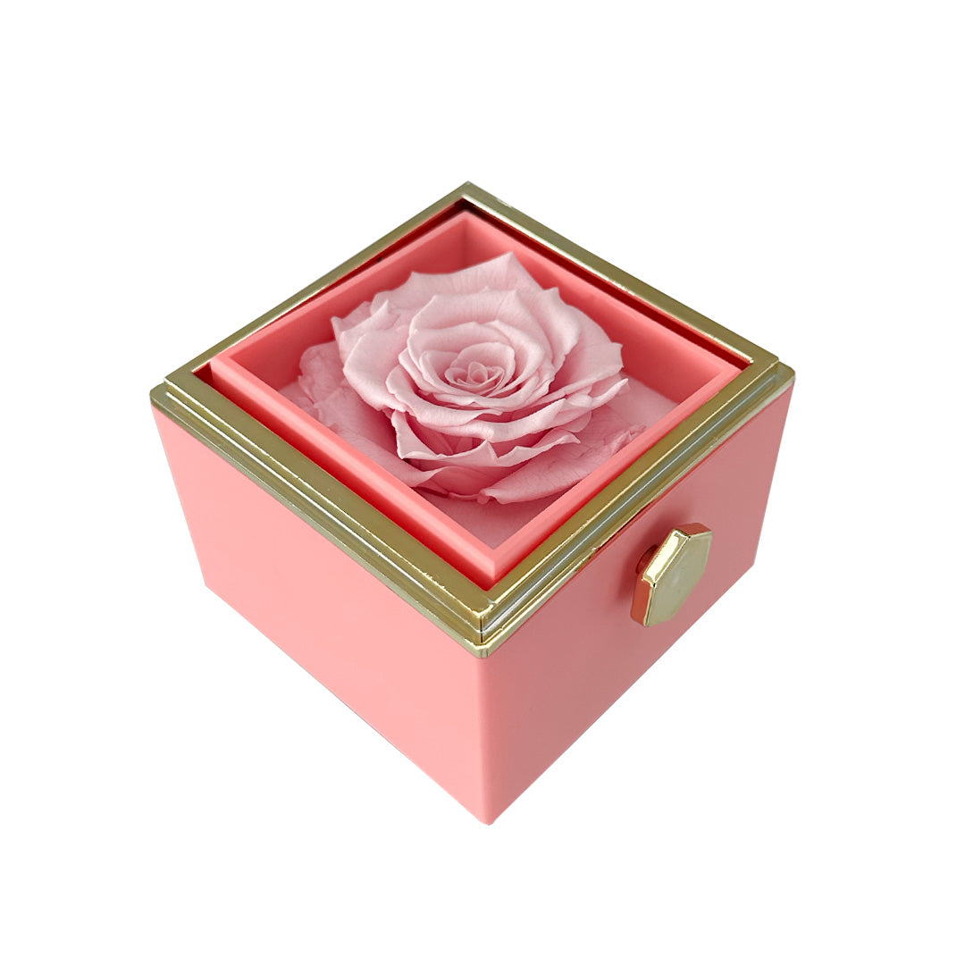 Lisslune | Gift Set Rose & Heart Necklace Light – Eternal Rose with Hidden Love Necklace