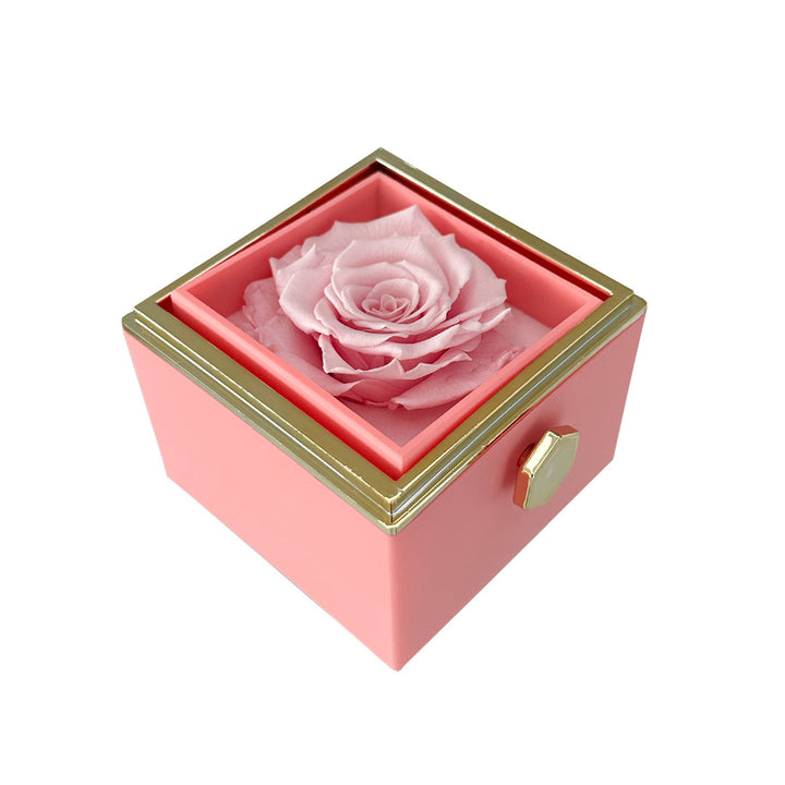Lisslune | Gift Set Rose & Heart Necklace Light – Eternal Rose with Hidden Love Necklace