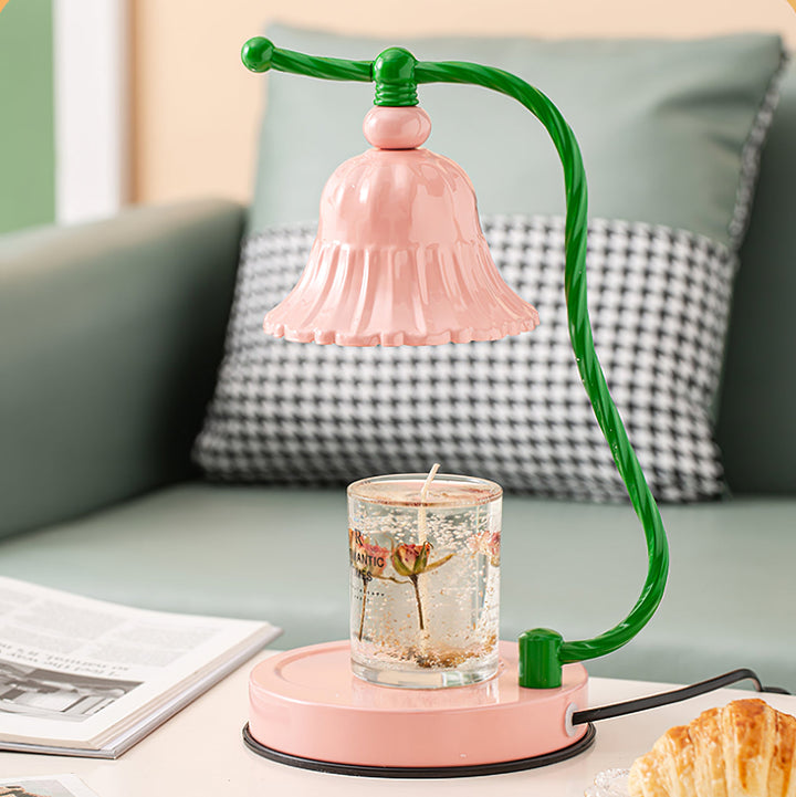 Lisslune | BloomAura – Charming Pink Glass Table Lamp