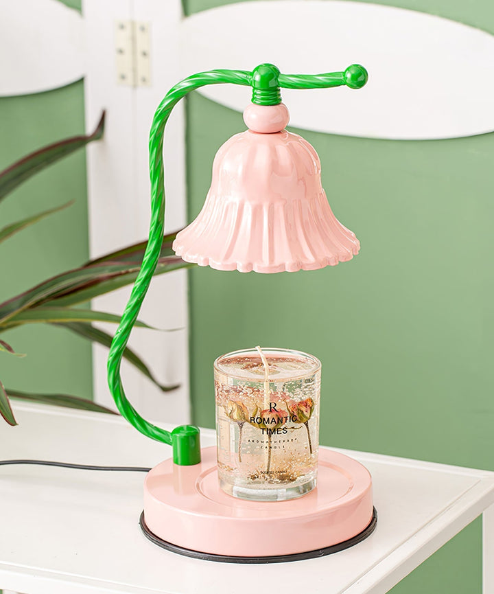 Lisslune | BloomAura – Charming Pink Glass Table Lamp