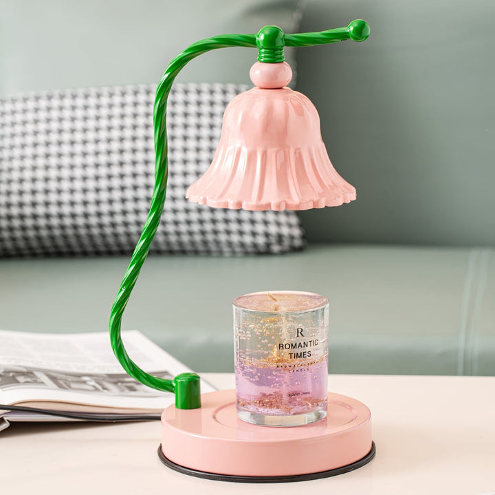 Lisslune | BloomAura – Charming Pink Glass Table Lamp