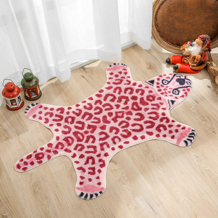 Rynx Pink Leopard Print Rugs