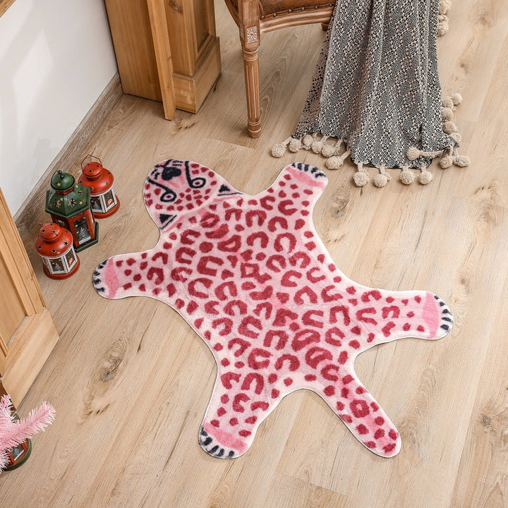 Rynx Pink Leopard Print Rugs