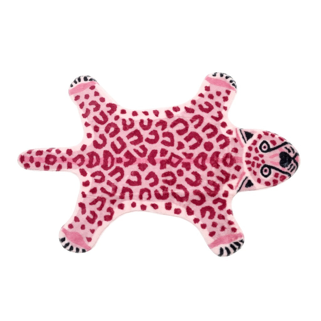 Rynx Pink Leopard Print Rugs