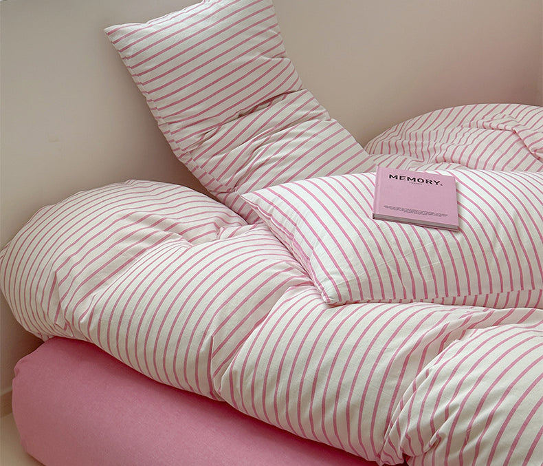 Rynx Scandinavian Retro Striped Bedding Set