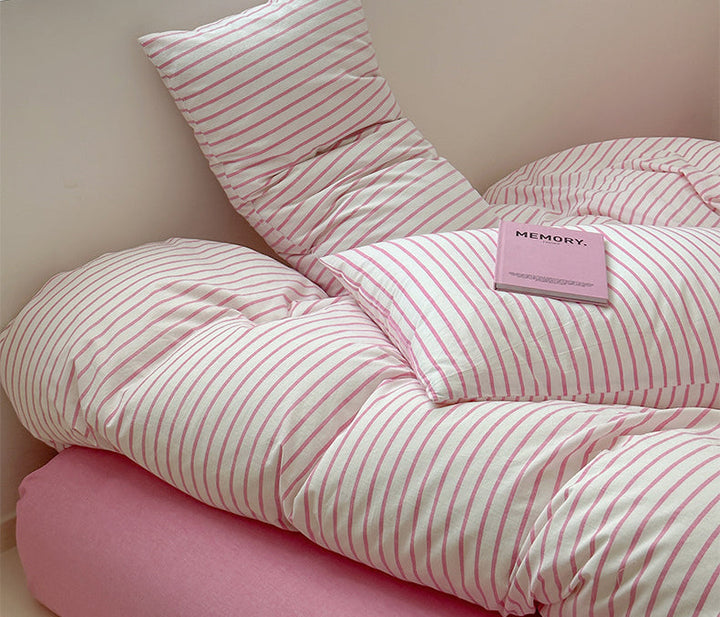 Rynx Scandinavian Retro Striped Bedding Set