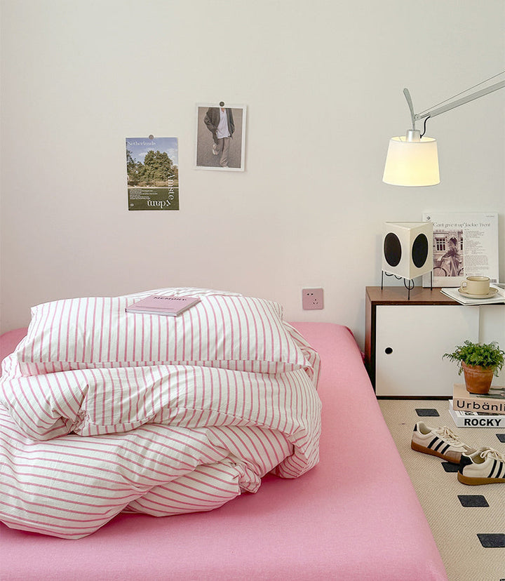Rynx Scandinavian Retro Striped Bedding Set