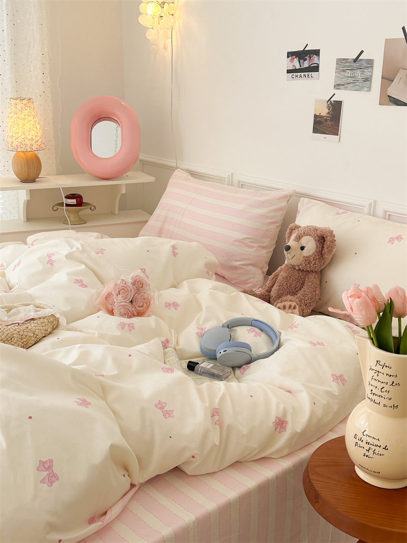 Rynx Sweet Bow Coquette Bed Set