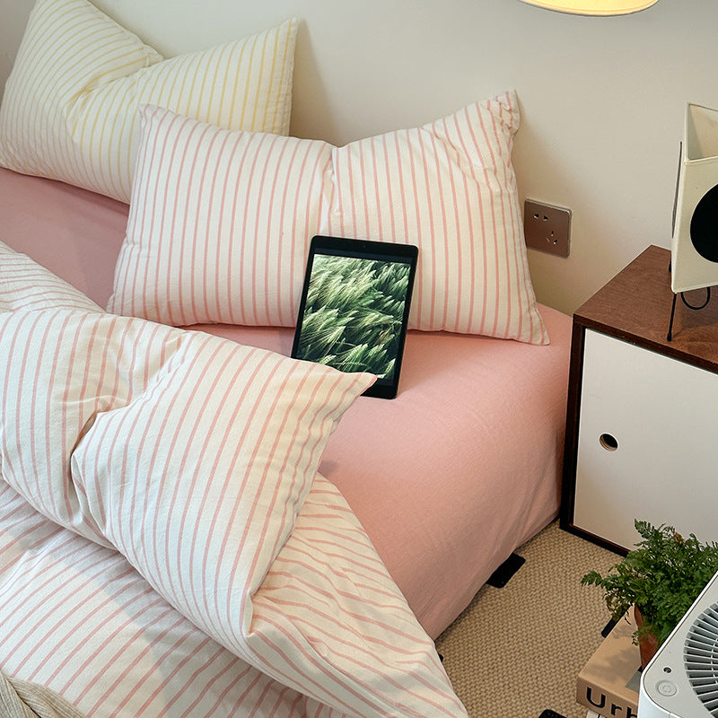 Rynx Scandinavian Retro Striped Bedding Set