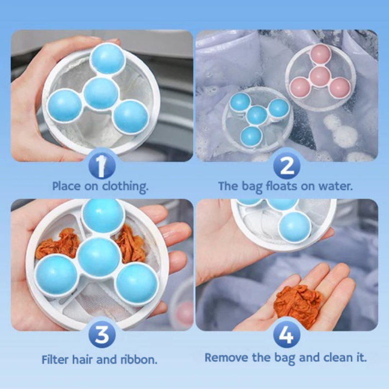Lisslune | HairRemove - Anti-hair, hair and residue filter for washing machines