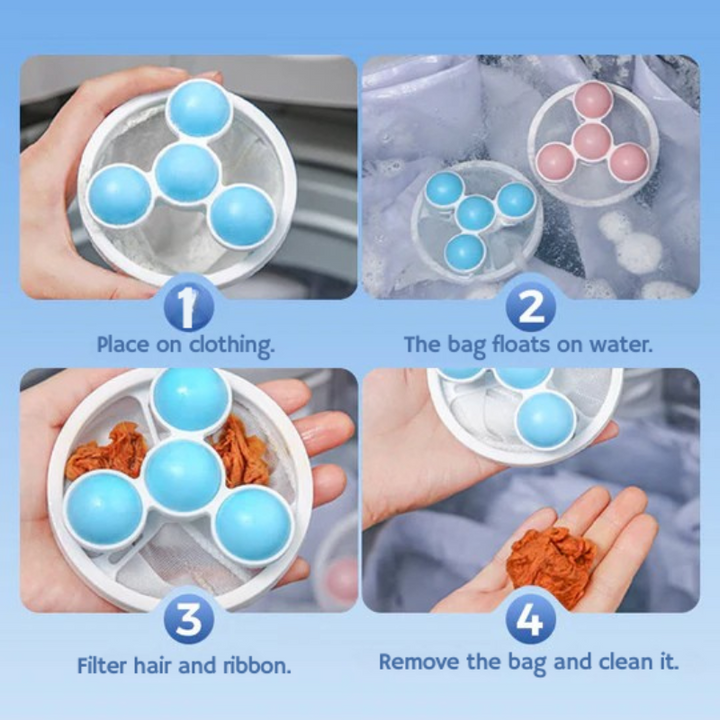 Lisslune | HairRemove - Anti-hair, hair and residue filter for washing machines