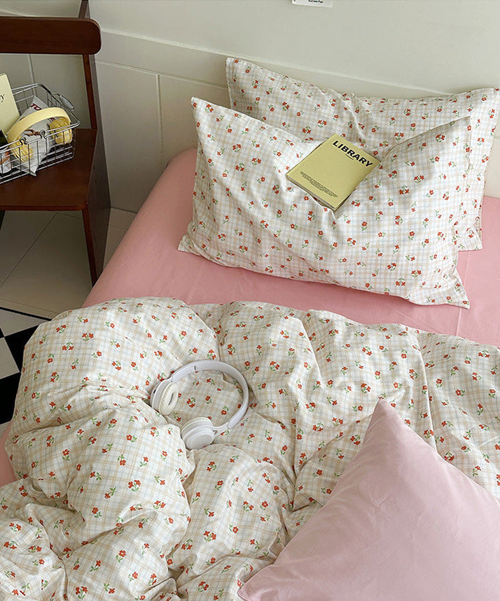 Rynx Sweet Cherry Check Bedding Set