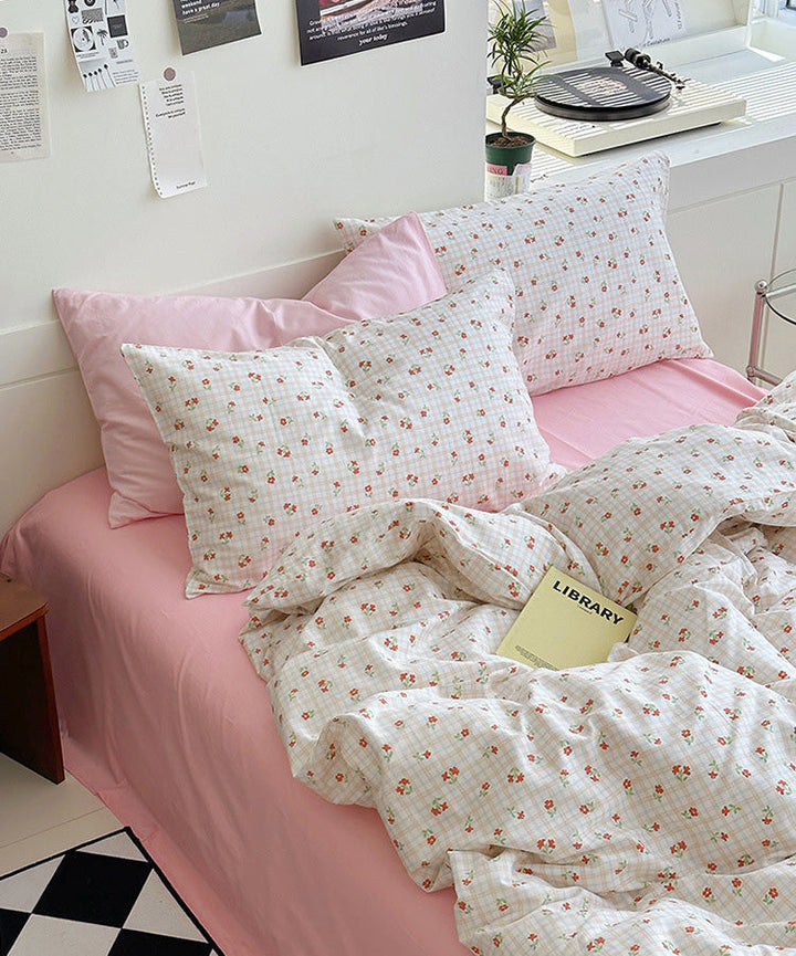 Rynx Sweet Cherry Check Bedding Set