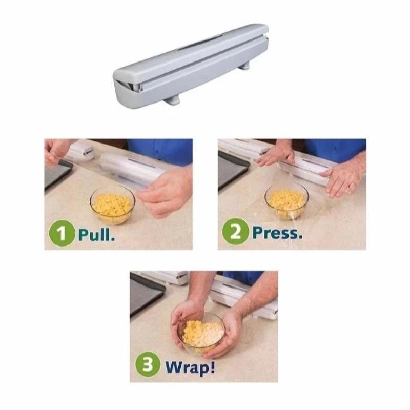 Lisslune | Food packaging dispenser – Plastic, foil, baking paper, cling film cutter