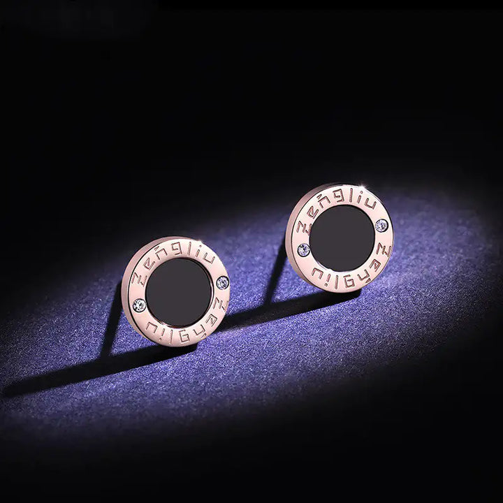 Skorter | Midnight Black Stud Earrings