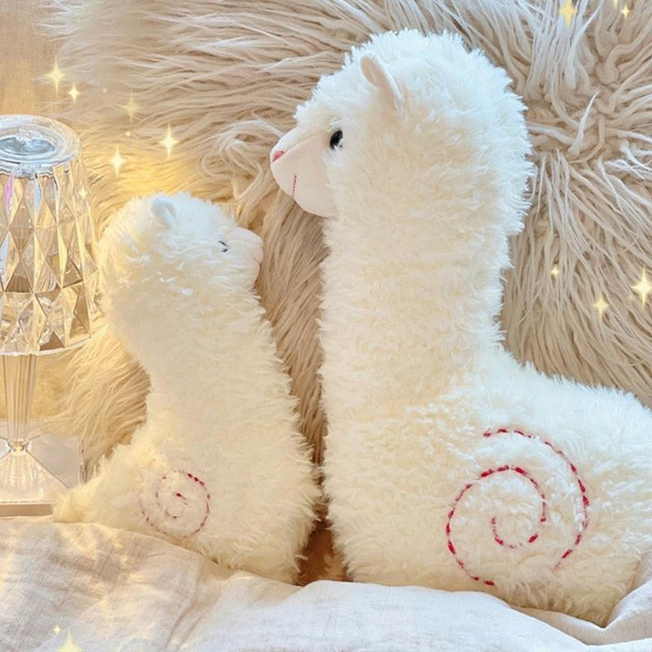 Lisslune | Happy Alpaca Sheep Plush Cushion - Cute Decorative Cushion for Home and Gifts