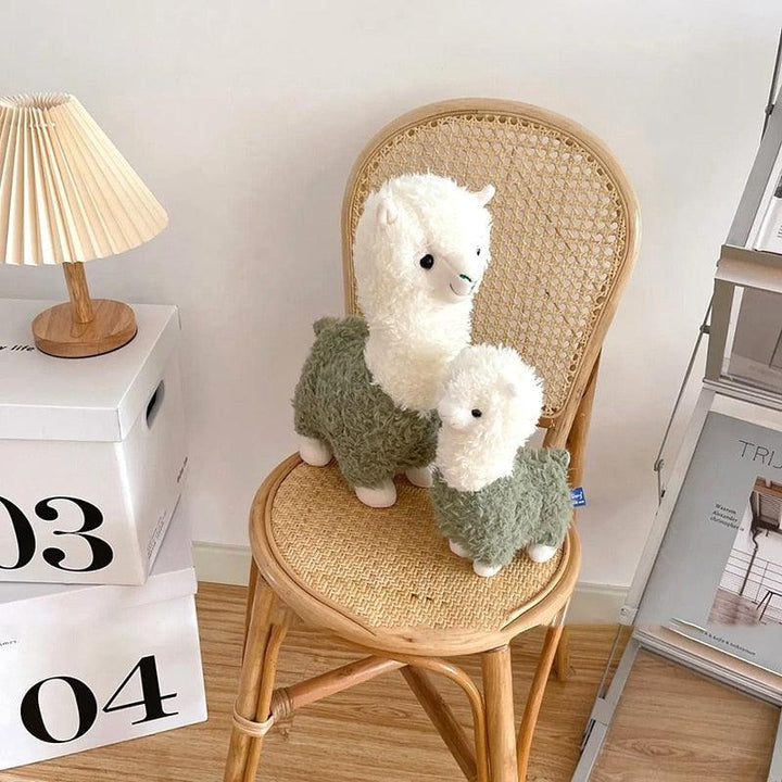 Lisslune | Happy Alpaca Sheep Plush Cushion - Cute Decorative Cushion for Home and Gifts
