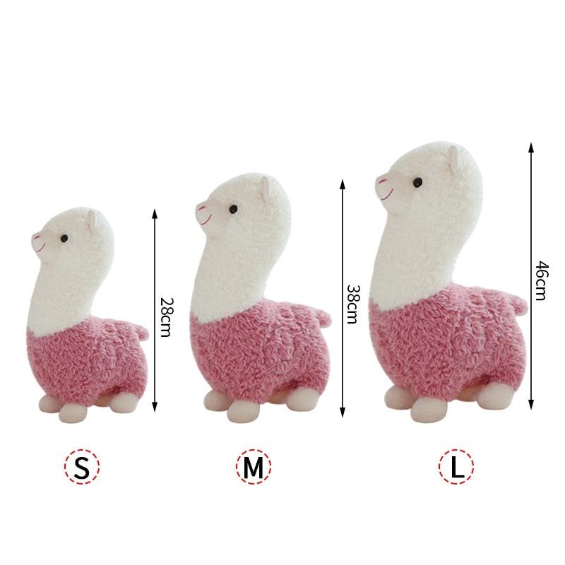 Lisslune | Happy Alpaca Sheep Plush Cushion - Cute Decorative Cushion for Home and Gifts
