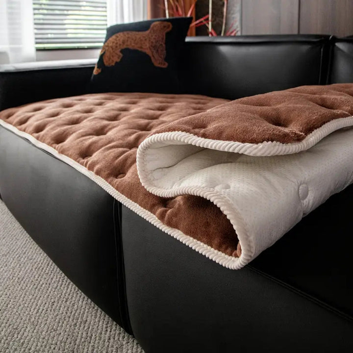 Lisslune | Plush Button-Tufted Sofa Cover