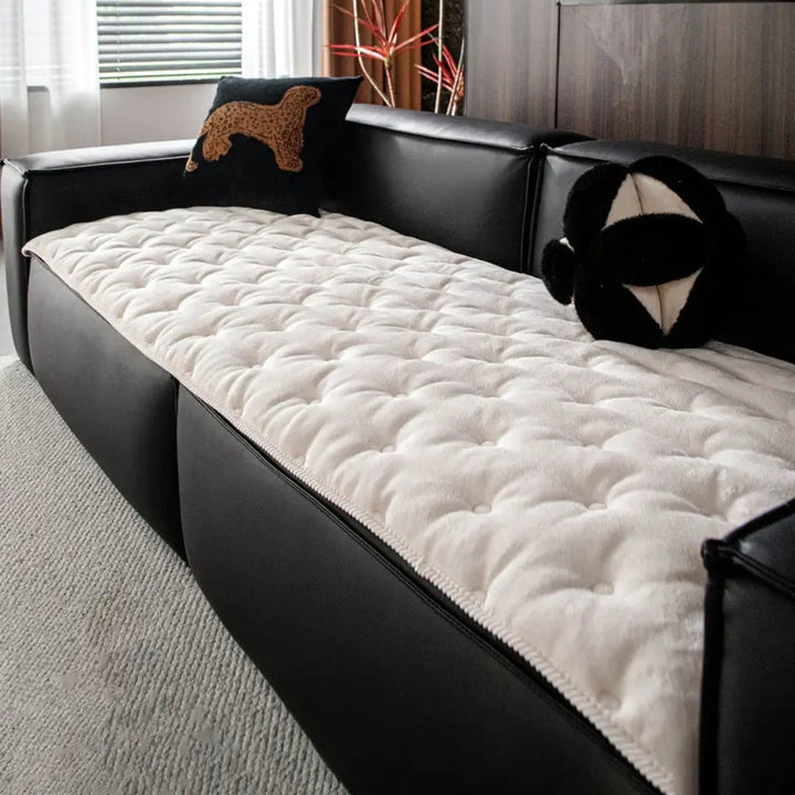 Lisslune | Plush Button-Tufted Sofa Cover