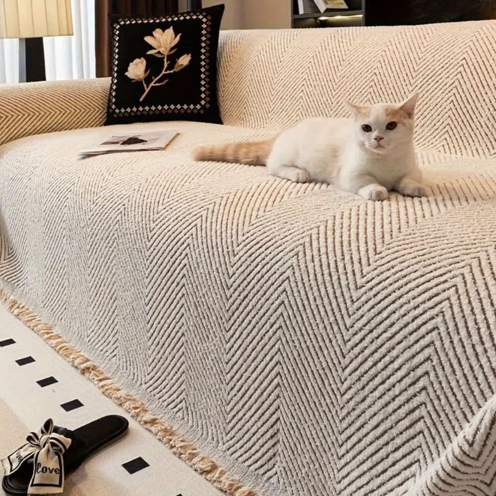 Lisslune | Herringbone Sofa Cover, splash-proof and non-slip
