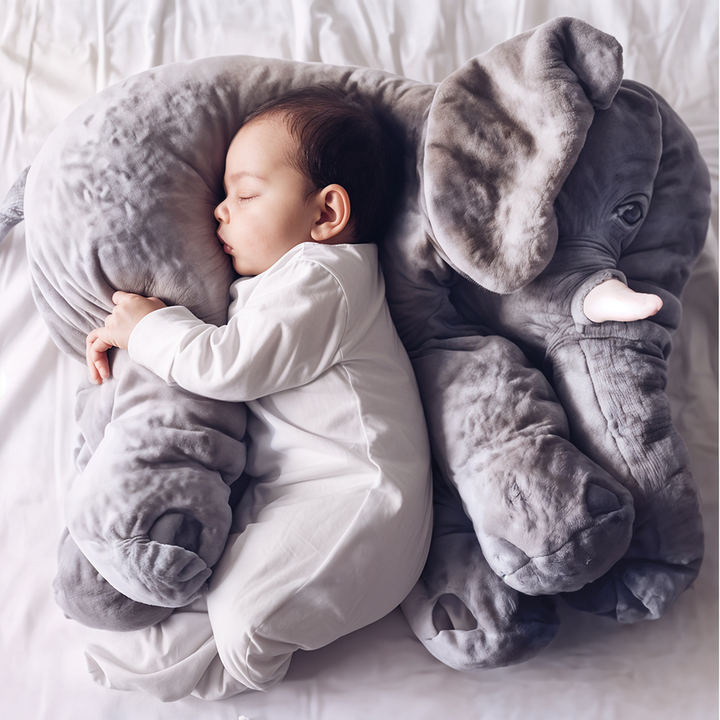 Lisslune | Plush Elephant Cushion – Super Soft Comfort for Babies and Toddlers, Available in 40cm and 60cm Sizes